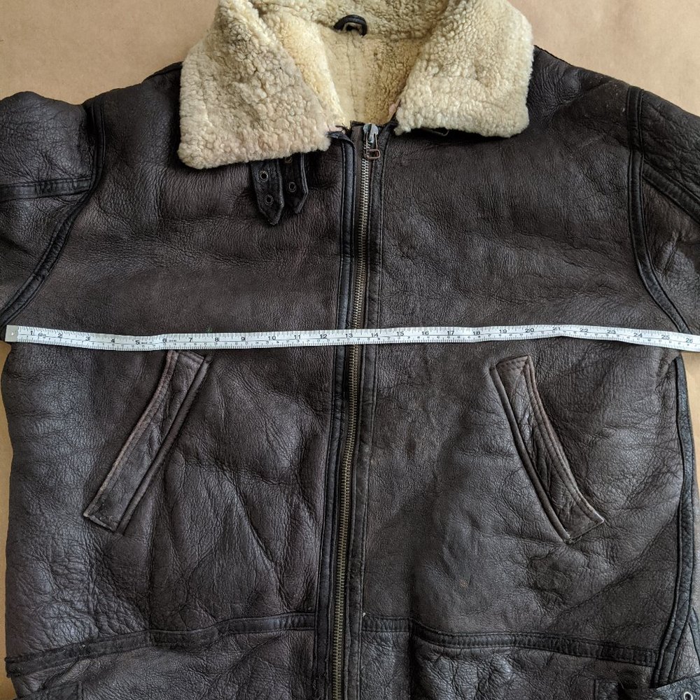 Shearling, sheepskin coat mens, size 60 Maddox